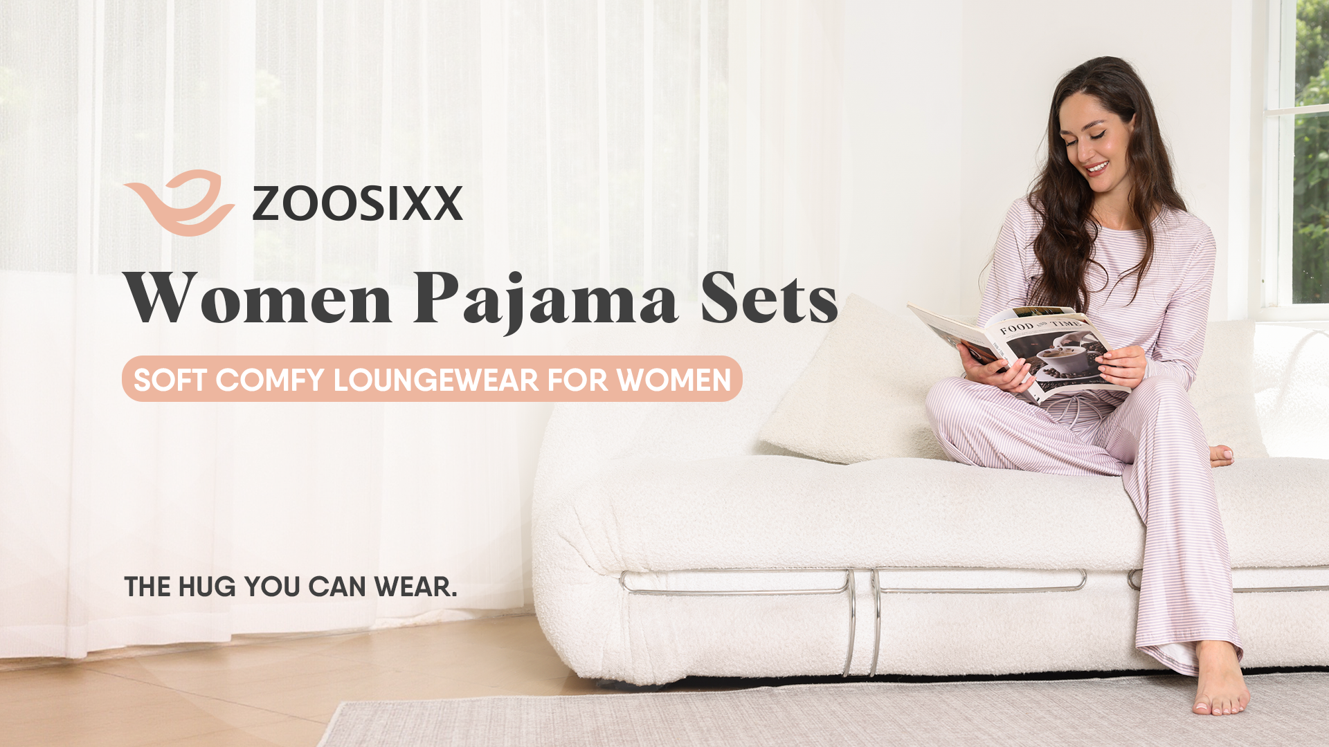 ZOOSIXX Womens Pajama Sets - Soft 2 Piece Lounge Sets for Women